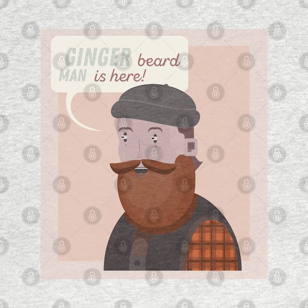 Beard man who has ginger beard by JojaShop